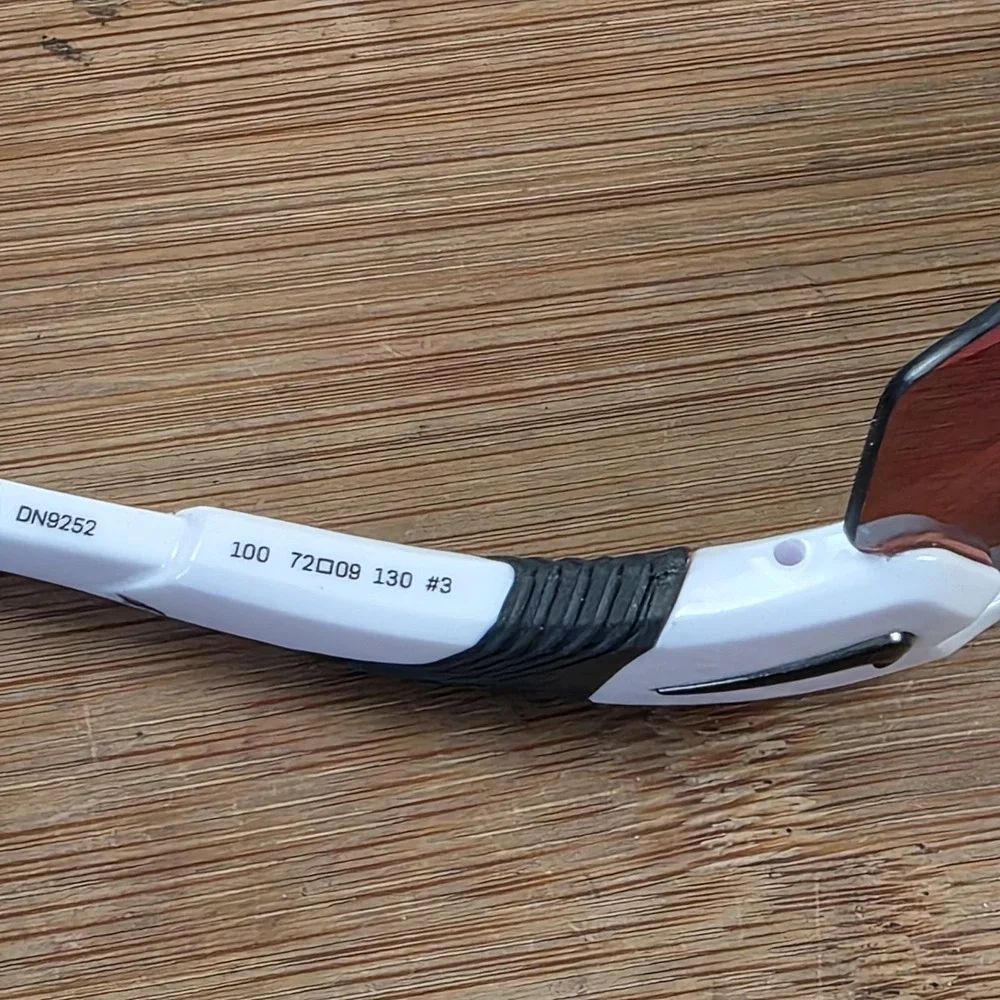 Nike Show X3 Sunglasses Mens 72-09-130 White Purple Mirrored Shield DN9252